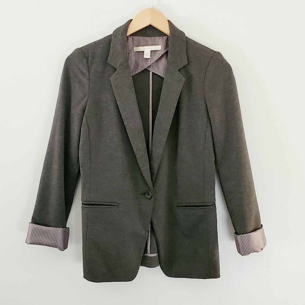 LC Lauren Conrad dark gray blazer size 2